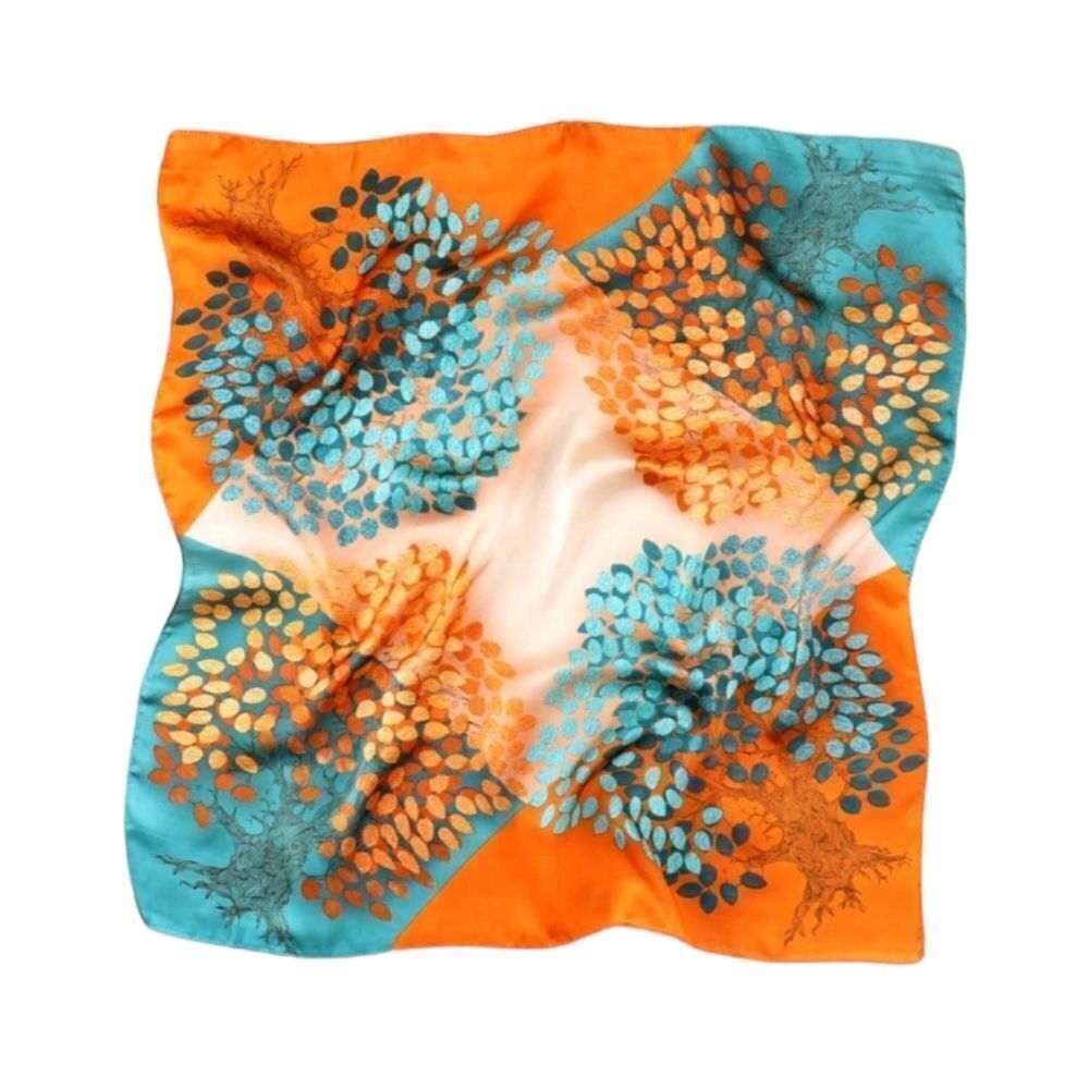 Colorful Tree Print Scarf